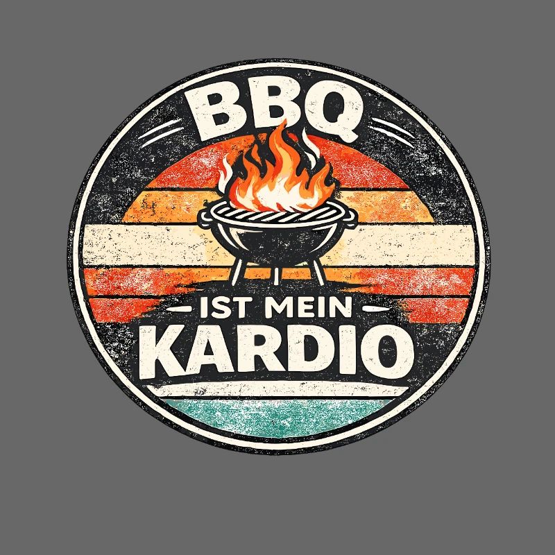 BBQ Cardio Retro Emblem