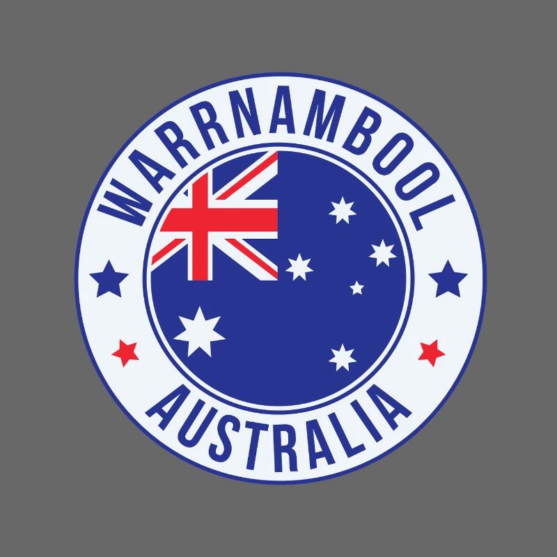 Warrnambool Australien Rundabzeichen