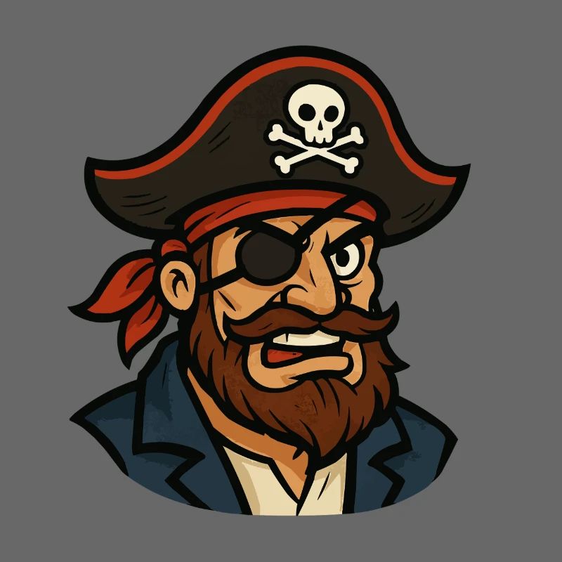 Capitaine pirate Cache-œil
