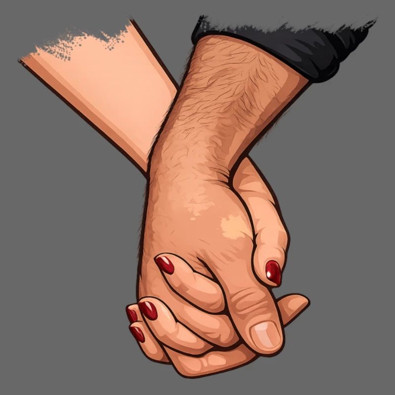 Holding hands Connected closeness