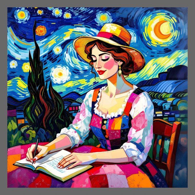 Nächtliche Patchworkschrift