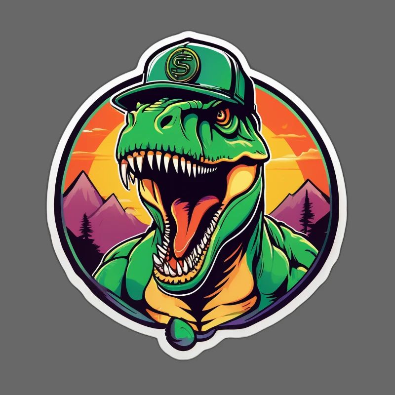 Dinosaurier-Sonnenuntergangs-Kopfschmuck
