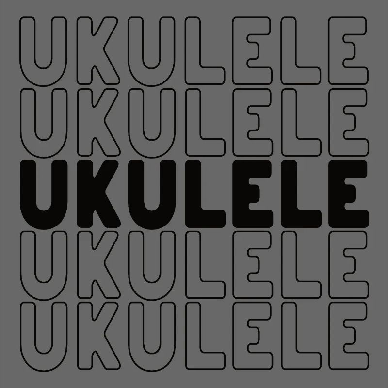 Typographie du ukulélé