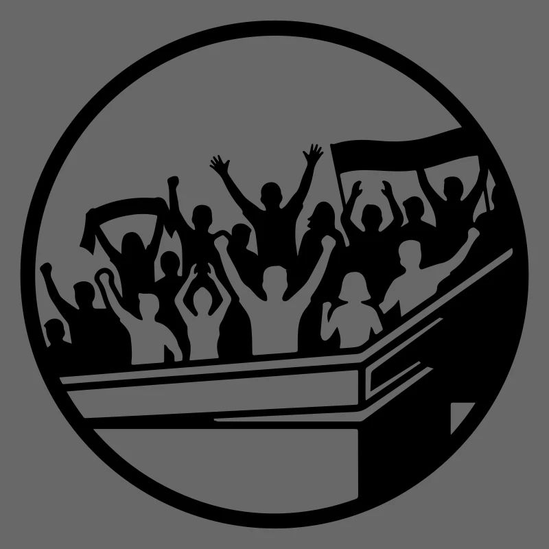 Silhouette du stade des supporters