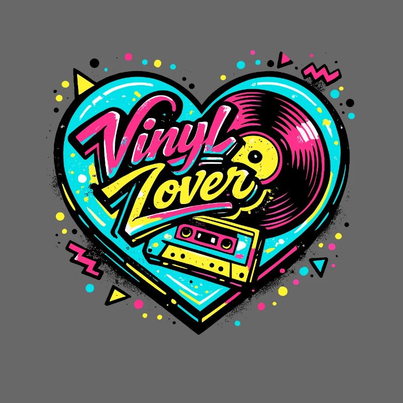 Vinyl Herz Neon