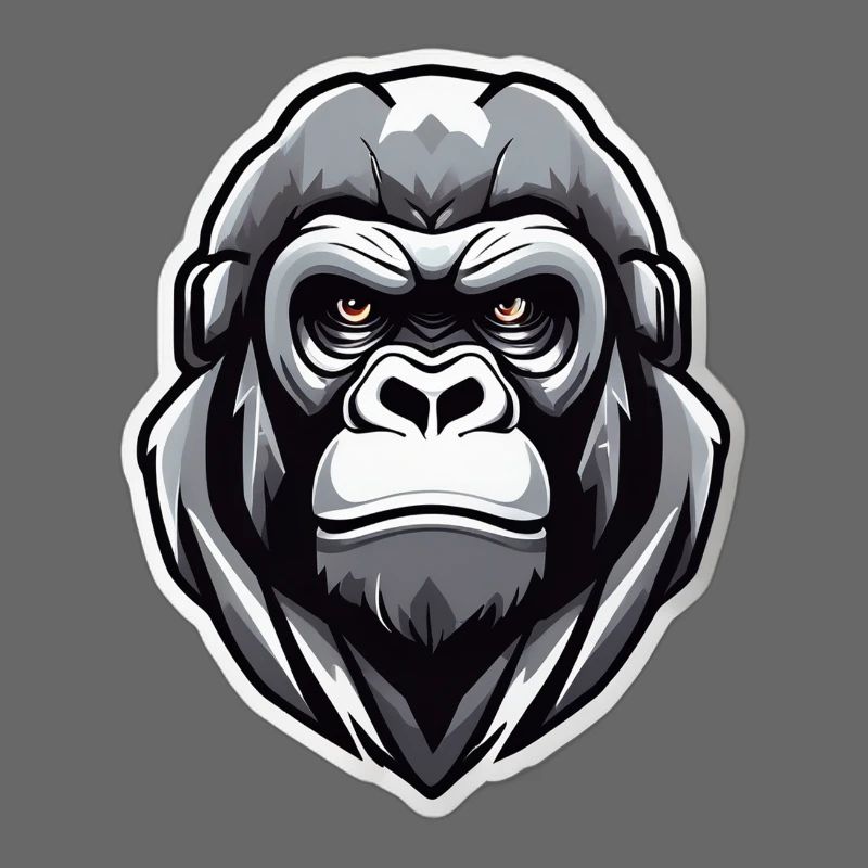 Gorilla-Krieger-Grafik