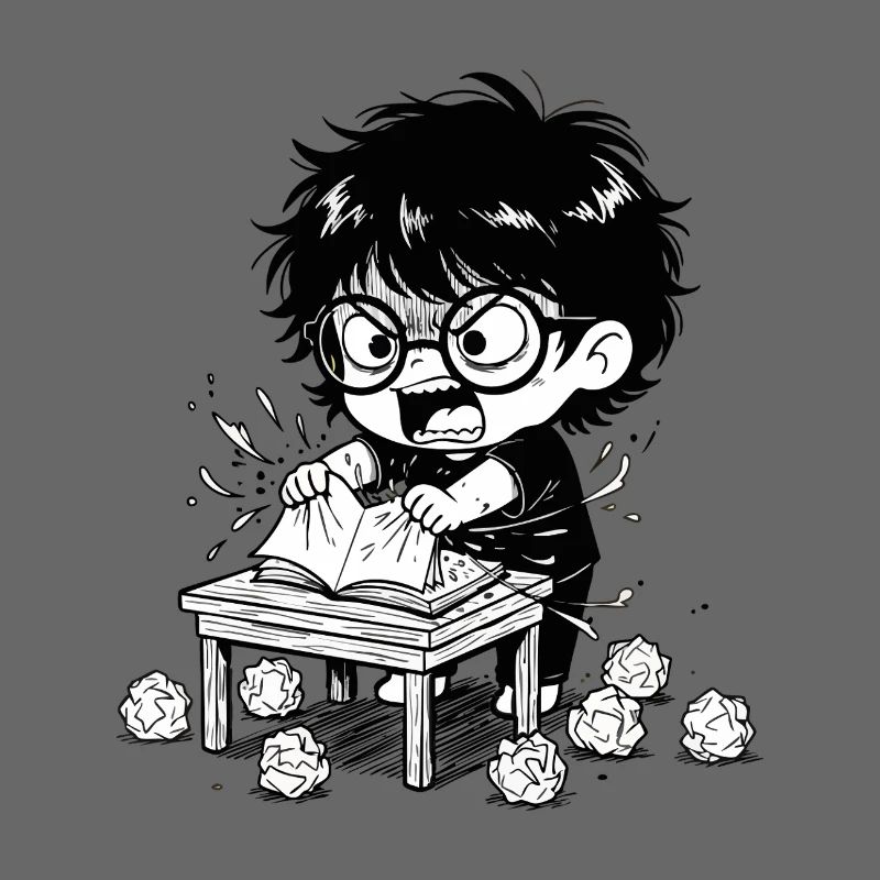 Child Anger Zerrissen Buchstudien
