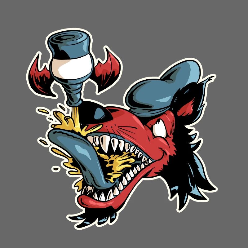 Wolf und fliegendes Bier