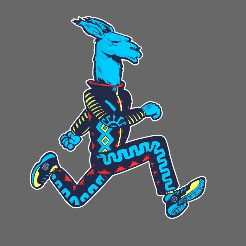 Lama bleu runner