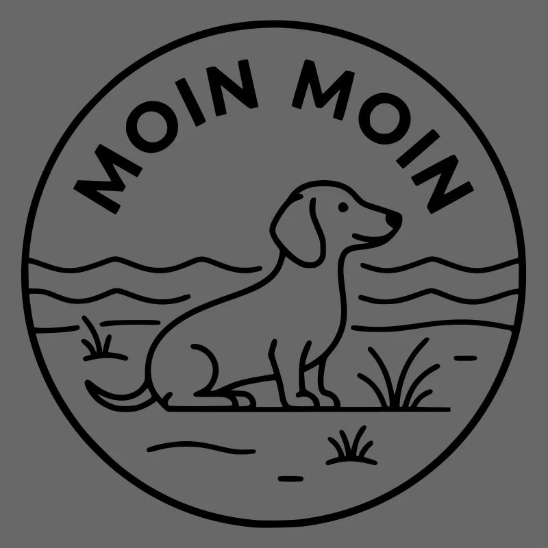 Moin Dackel Meer Badge
