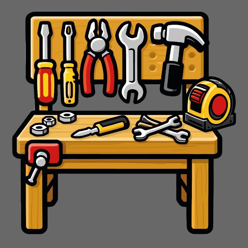 DIY workshop workbench