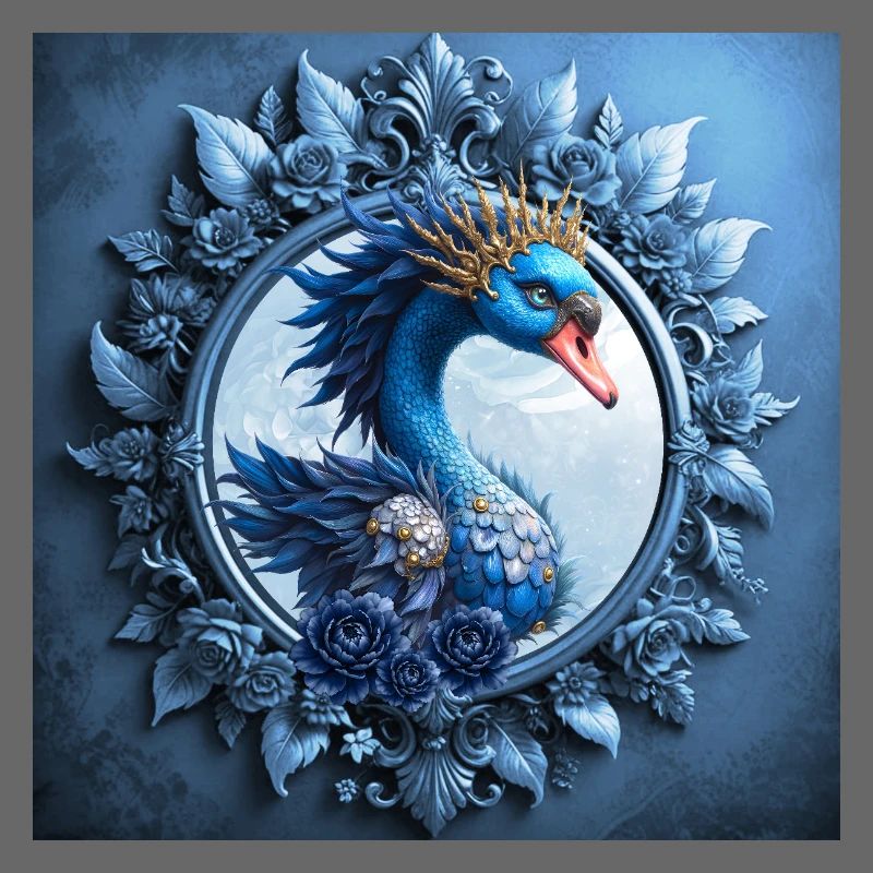 Blauer Phoenix-Wappen im Bild