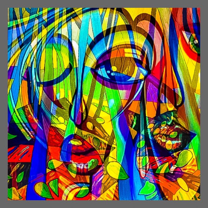 Color Pattern Face Abstract