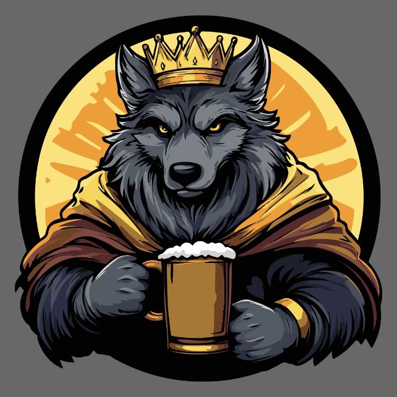 Wolf Bier Lustig