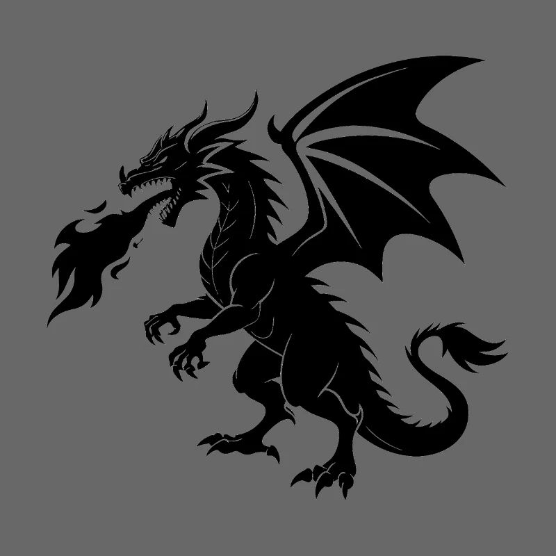Feuerspeiender Drache