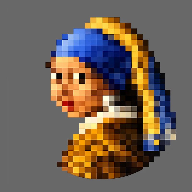 Das Mädchen mit dem pixeligen Perlenohrring
