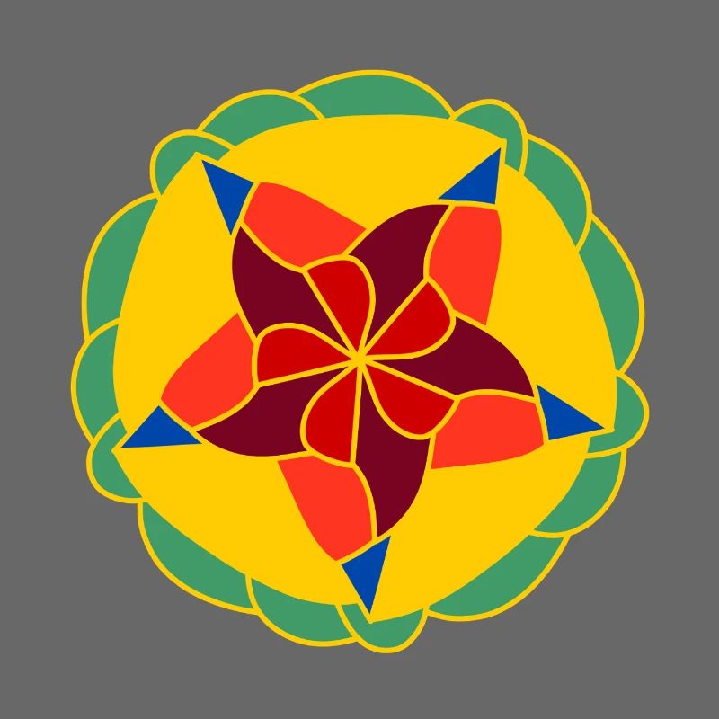 Geometrisch Helles Mandala