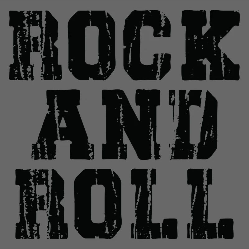 Rock and Roll Typographie Audacieuse et Usée