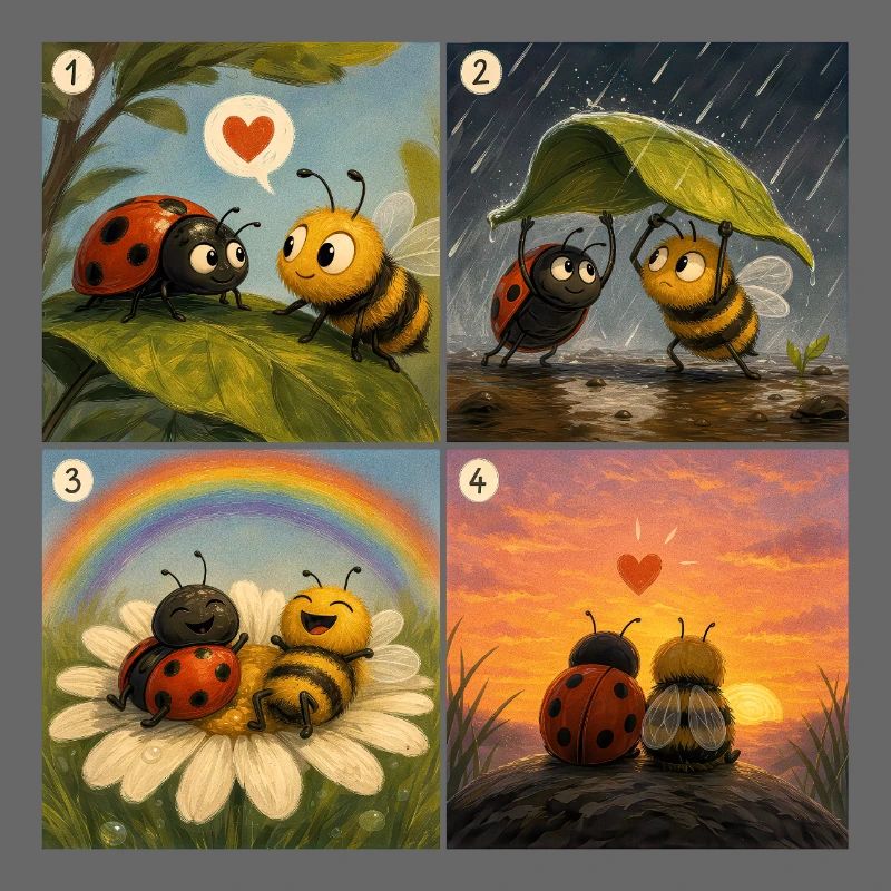 Ladybug und Bee: Ein süßer erster Moment