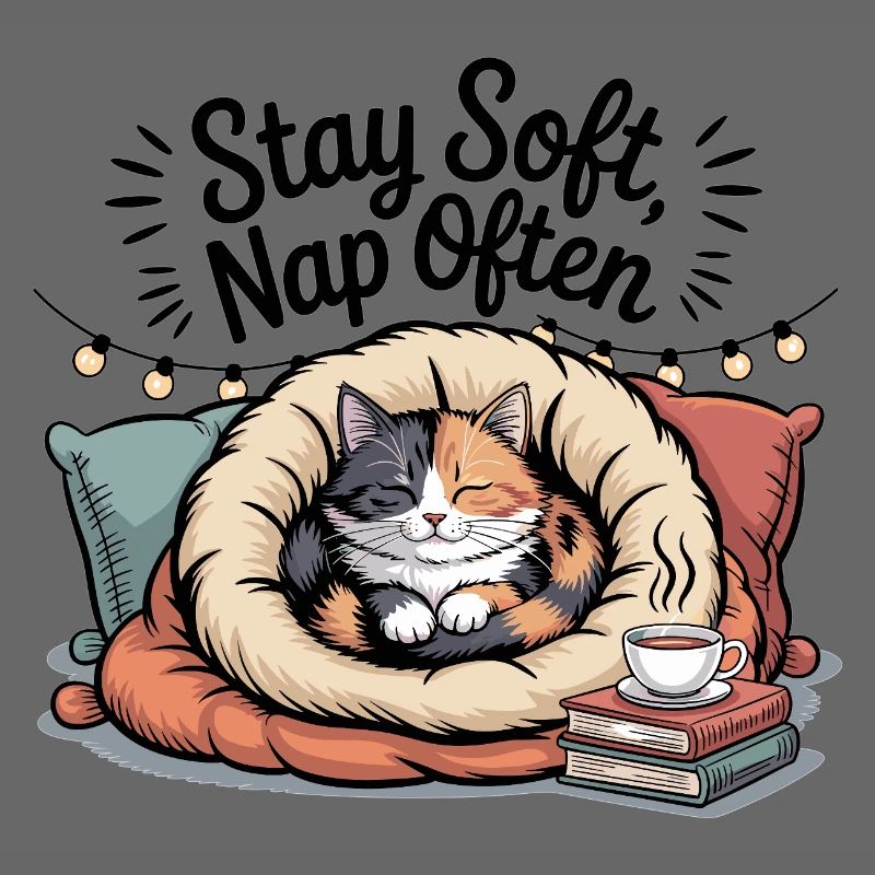 Stay Soft, Nap Often – Cuddly Cat