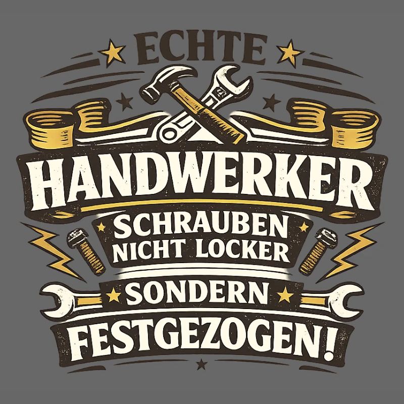Echte Handwerker Schrauben Festgezogen