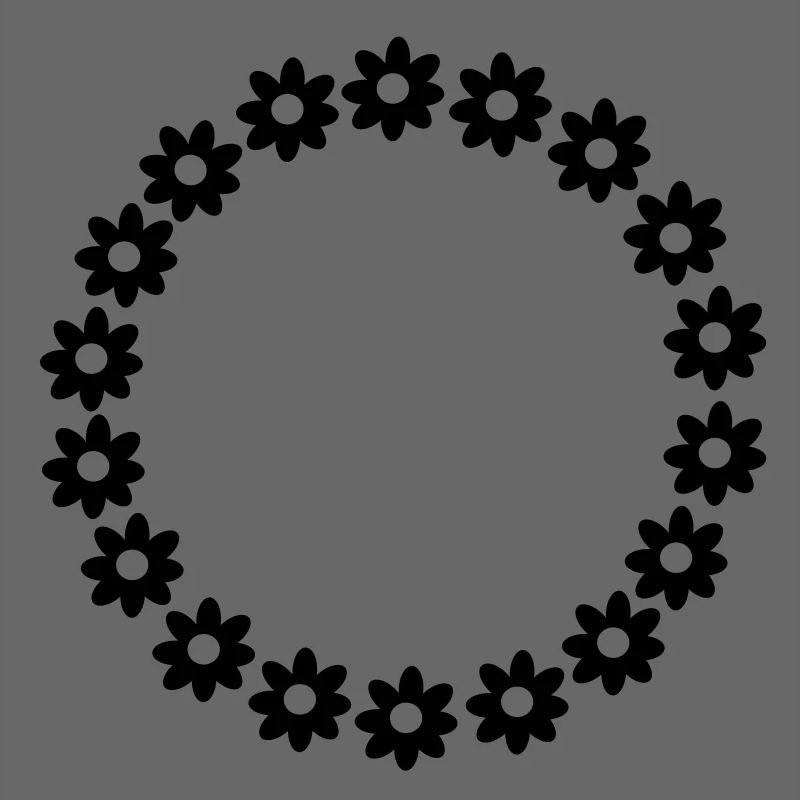 Une couronne de fleurs