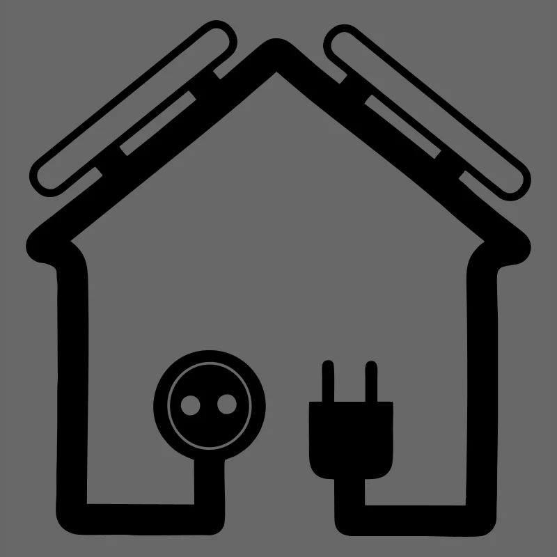 House with solar panels