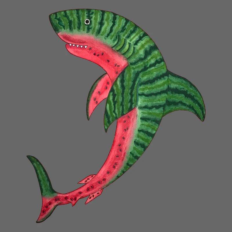 melon requin melon requin poisson melon kawaii plongée