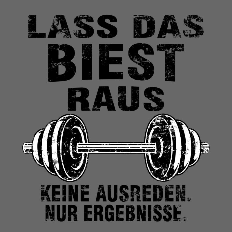 Lass das Biest raus – Hardcore Training Tee