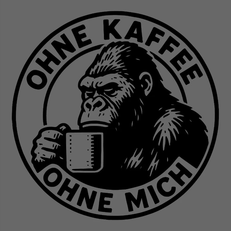 Sans Café Sans Moi Gorilla Editon