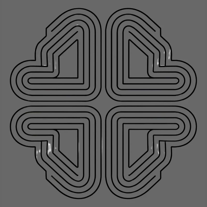 Abstrakte Linienkunst