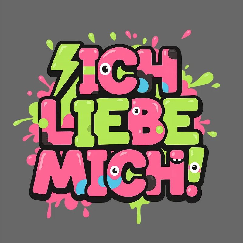 Ich Liebe Mich Graffiti Design