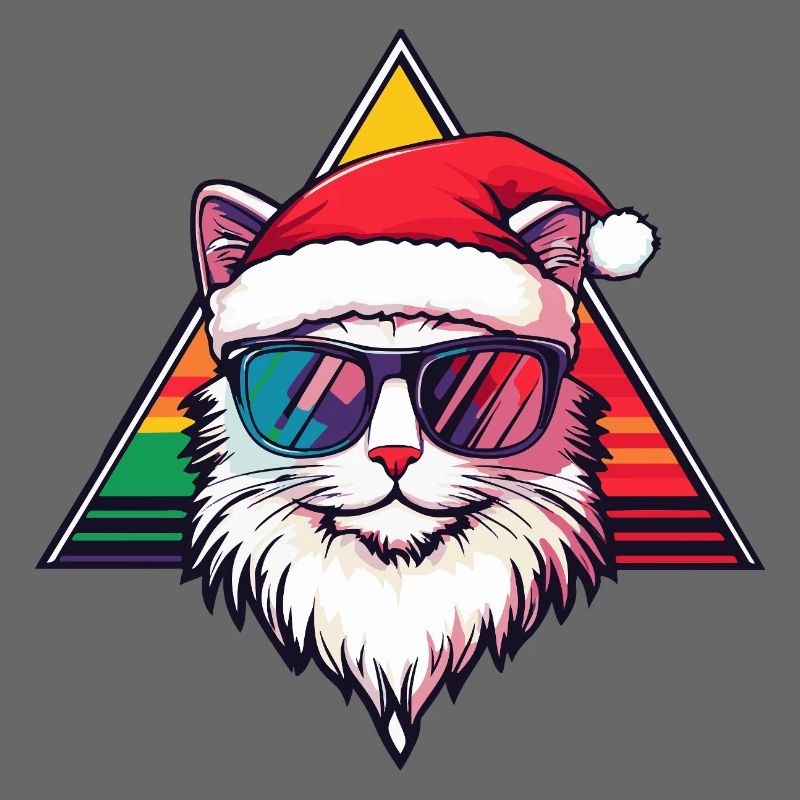 Chat Santa Noël