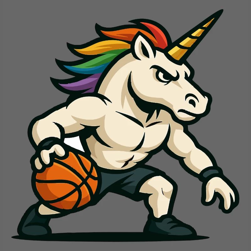 Regenbogen-Einhorn-Dribbler