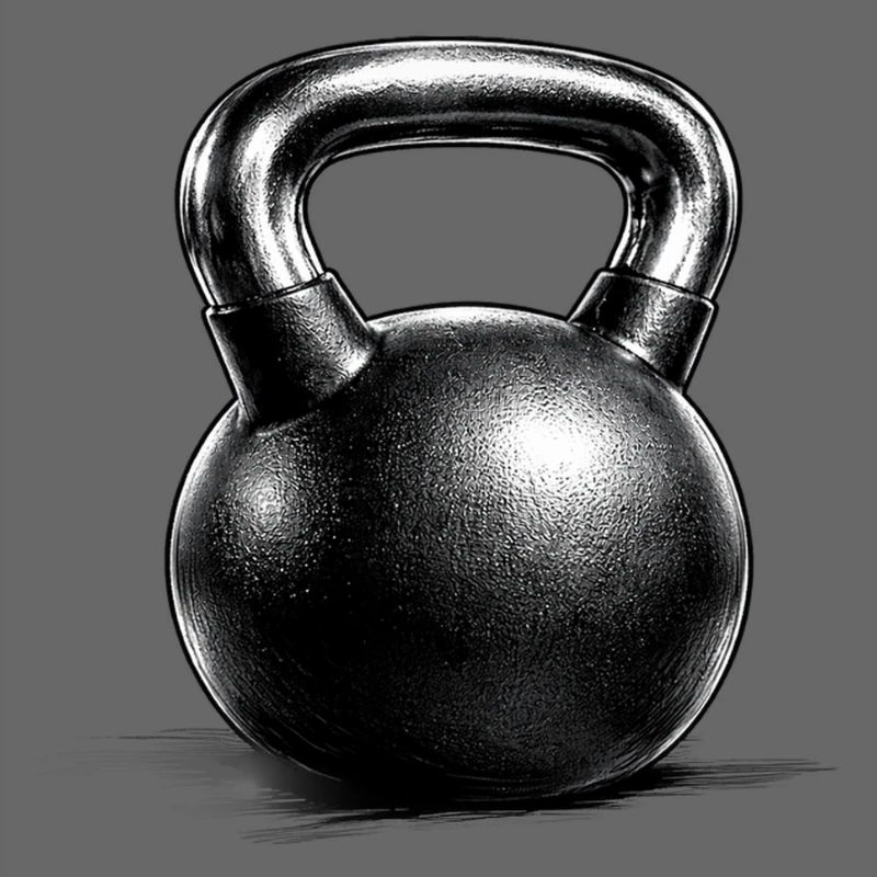 Kettlebell Strength Training Drawing Minimal