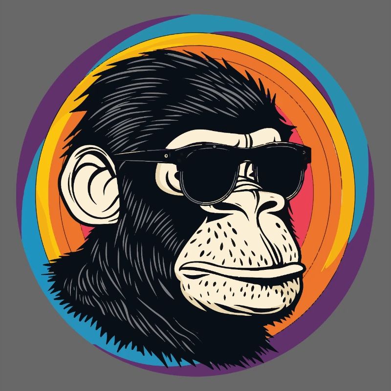 Monkey Sunglasses Comic