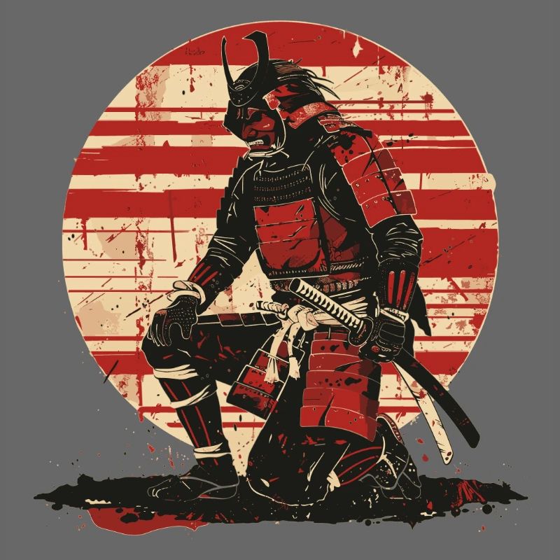 Roter Samurai Schlachtenlook,Ronin