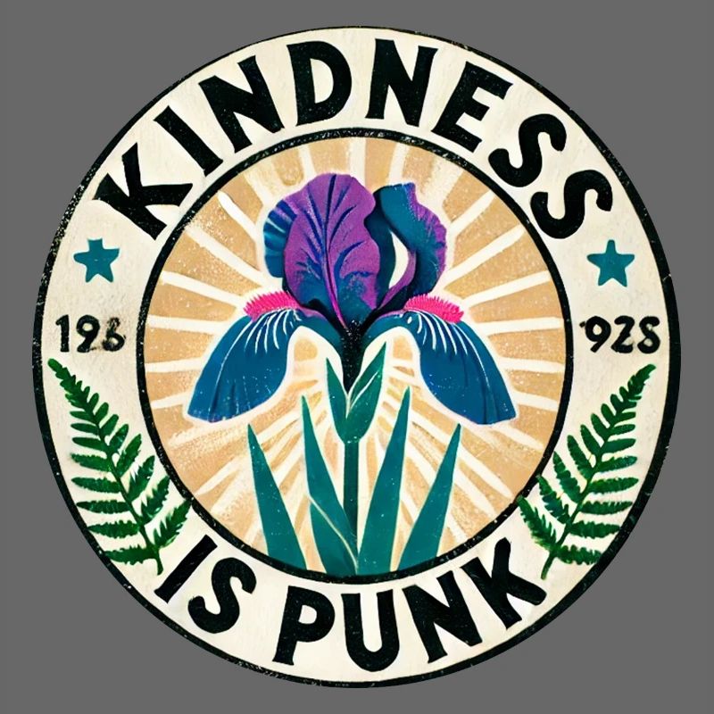 Freundlichkeit ist Punk-Iris-Patch