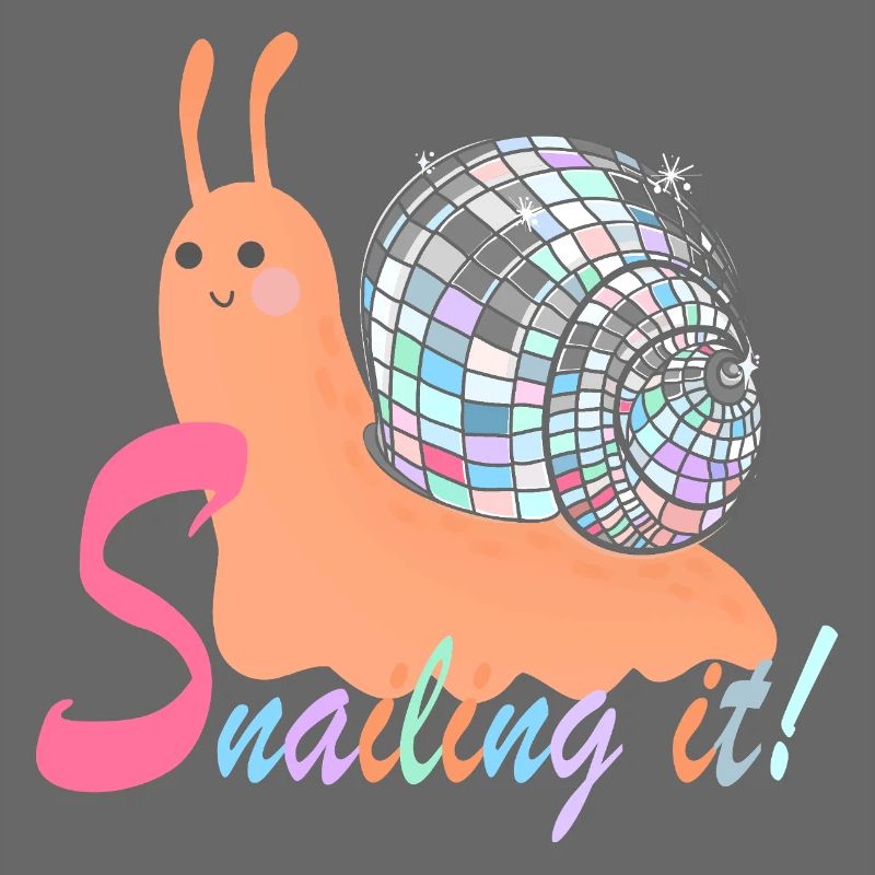 Snailing It! – Bunte Schnecke mit Disco-Kugel