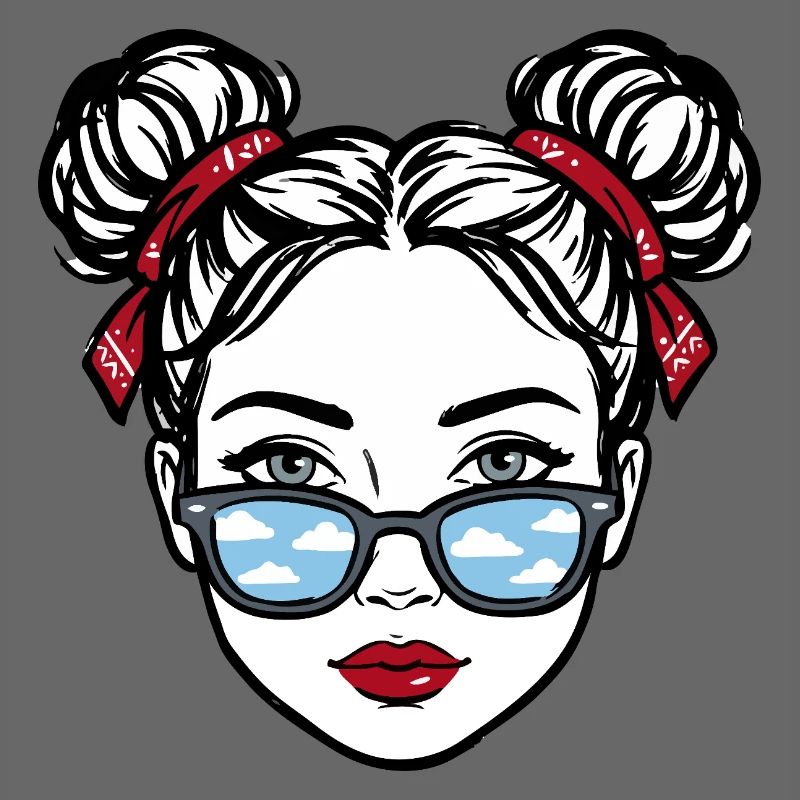 Cloud Reflex Eyeglass Girl Pop Art