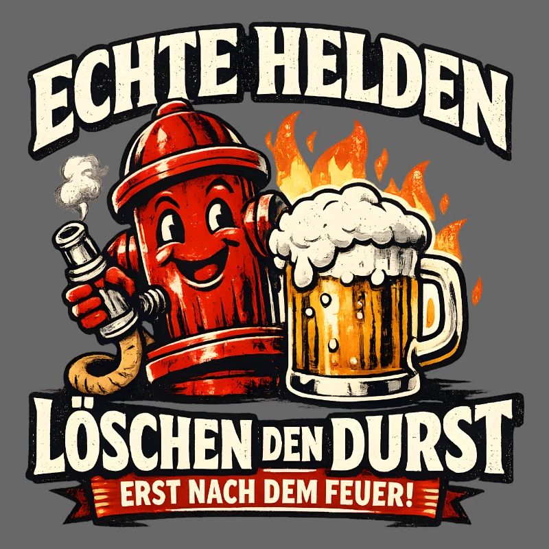 Echte Helden löschen den Durst