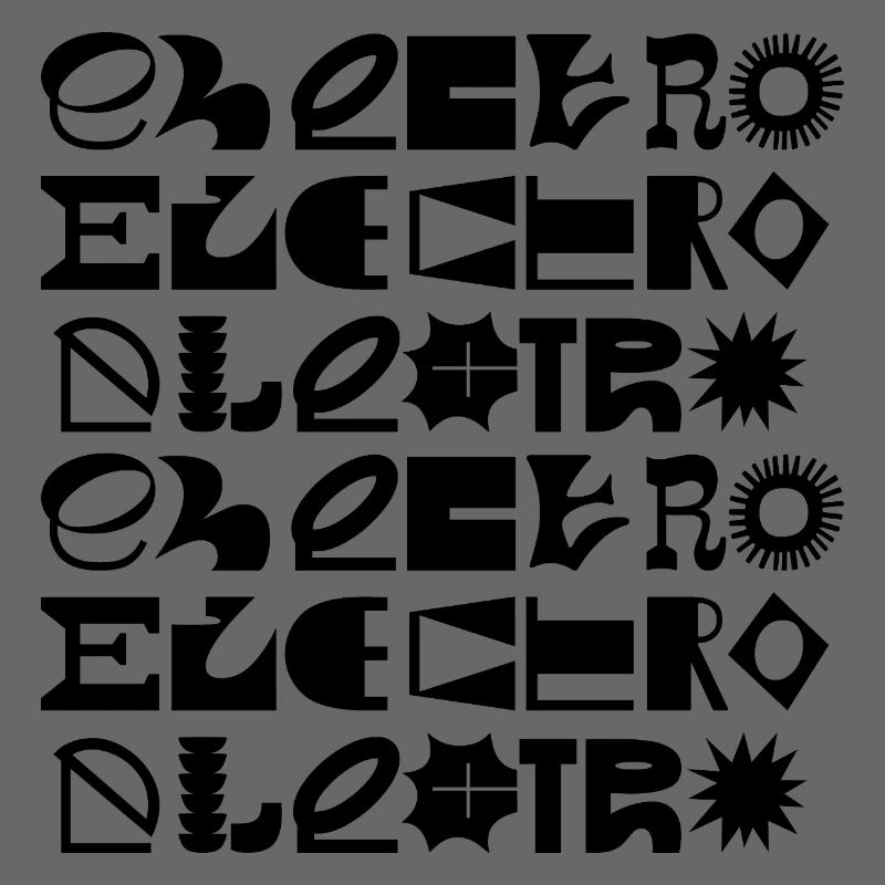 Conception de logo typographique de musique électro