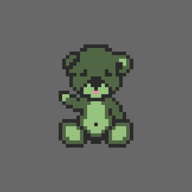 Pixel Bear Zombie