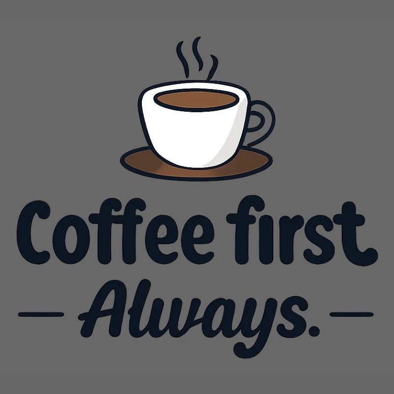 Coffee first