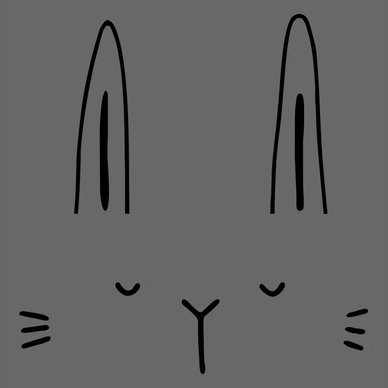 Hase Hasengesicht Gesicht Geschenkidee