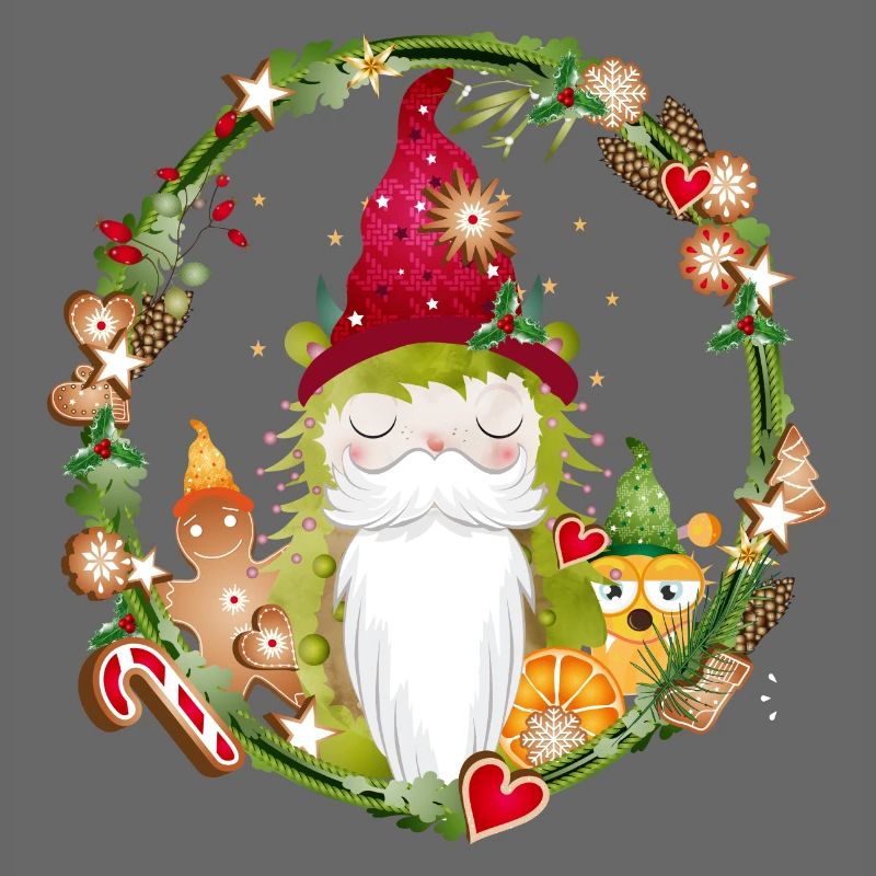 Petits monstres gnomes dans un décor de Noël