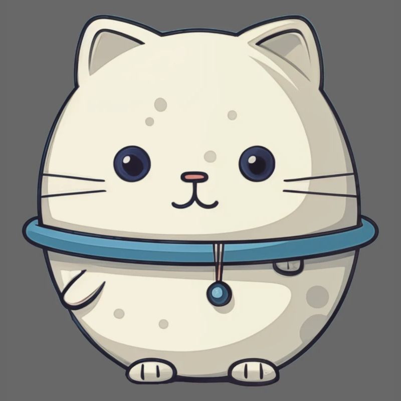 Illustration de chat de l’espace