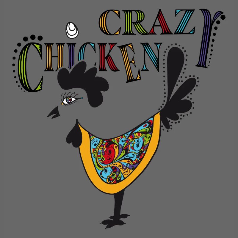 Colorful Chicken with Psychedelic - Crazy Chicken