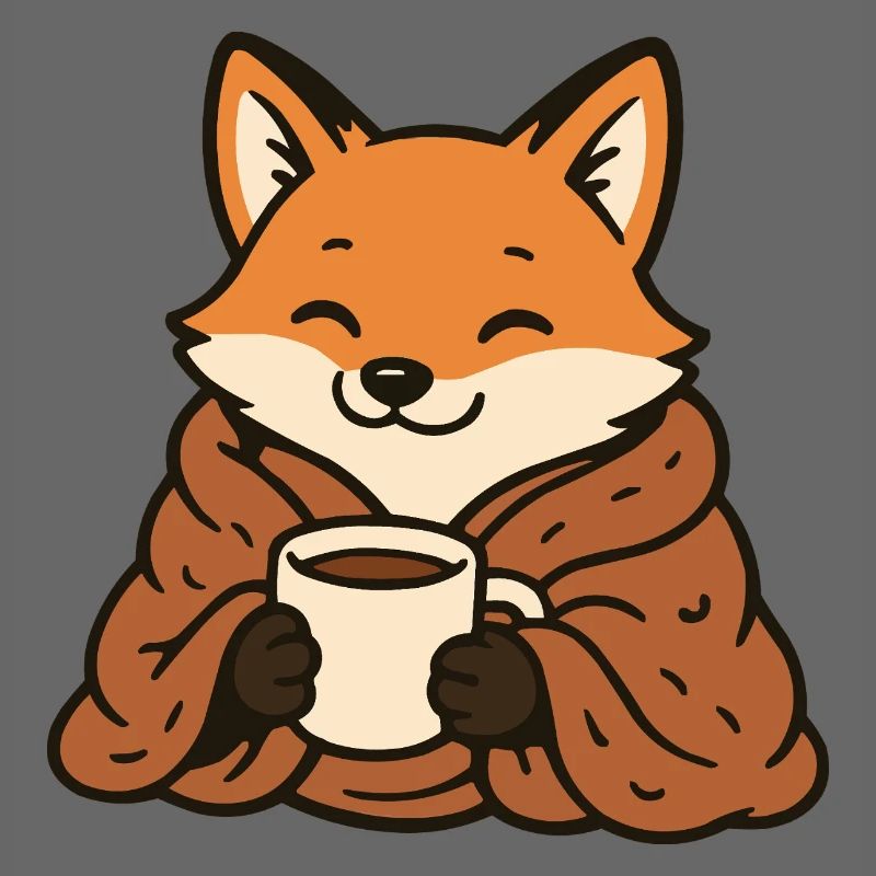 Kuschelfuchs mit Becher