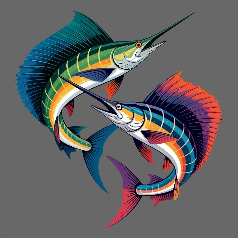 Double Marlin coloré